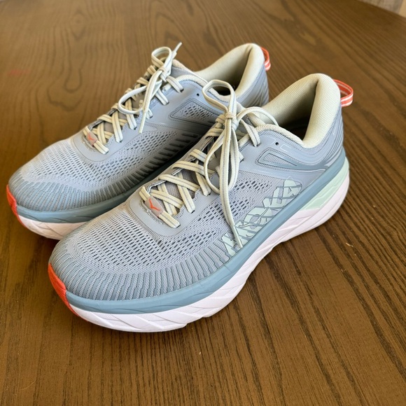 Hoka Women’s Bondi 7 Blue Fog Running Shoes - Picture 2 of 10